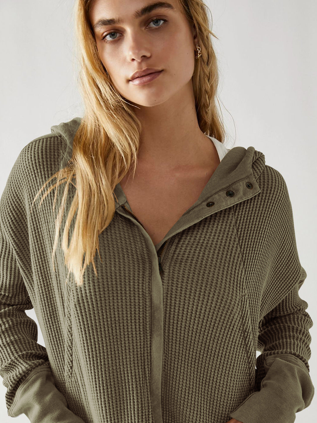 Patchwork Zipper Hoodie