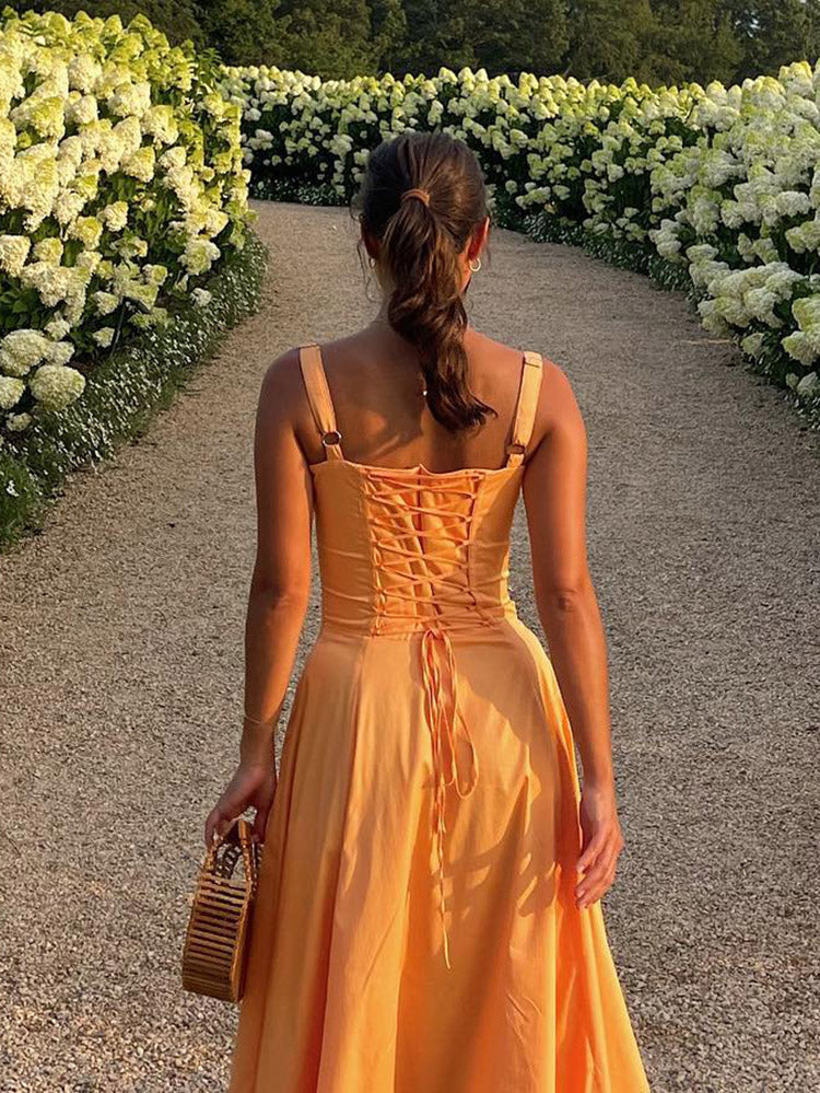Sleeveless Bustier Sundress Rose / M