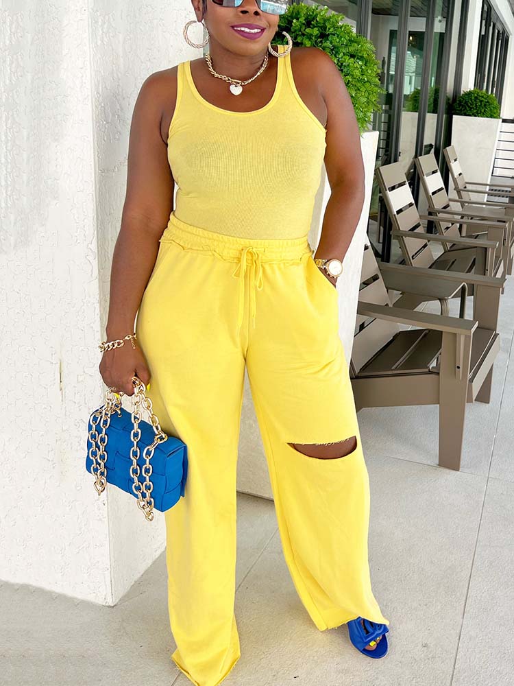 Casual Tracksuit Set Royal Blue / M