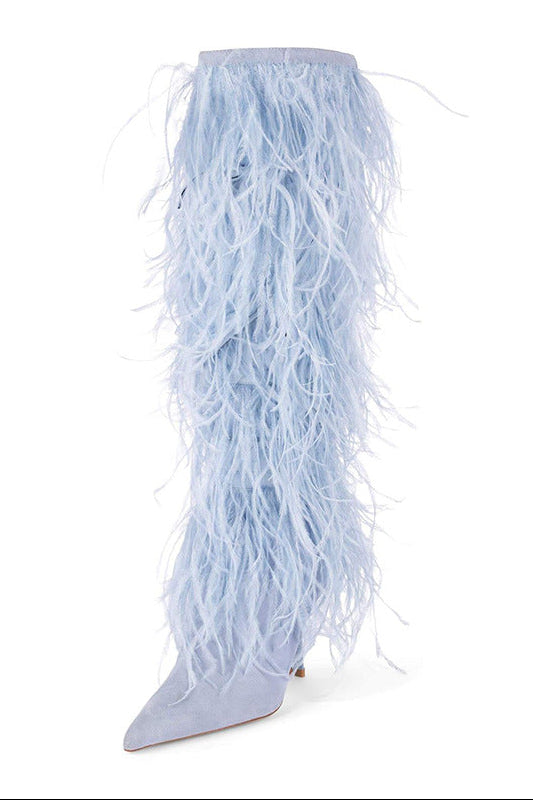 Fringed High Heeled Boots