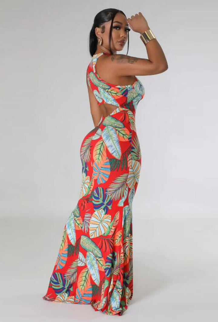 Back Hollow Out Wrap Dresses