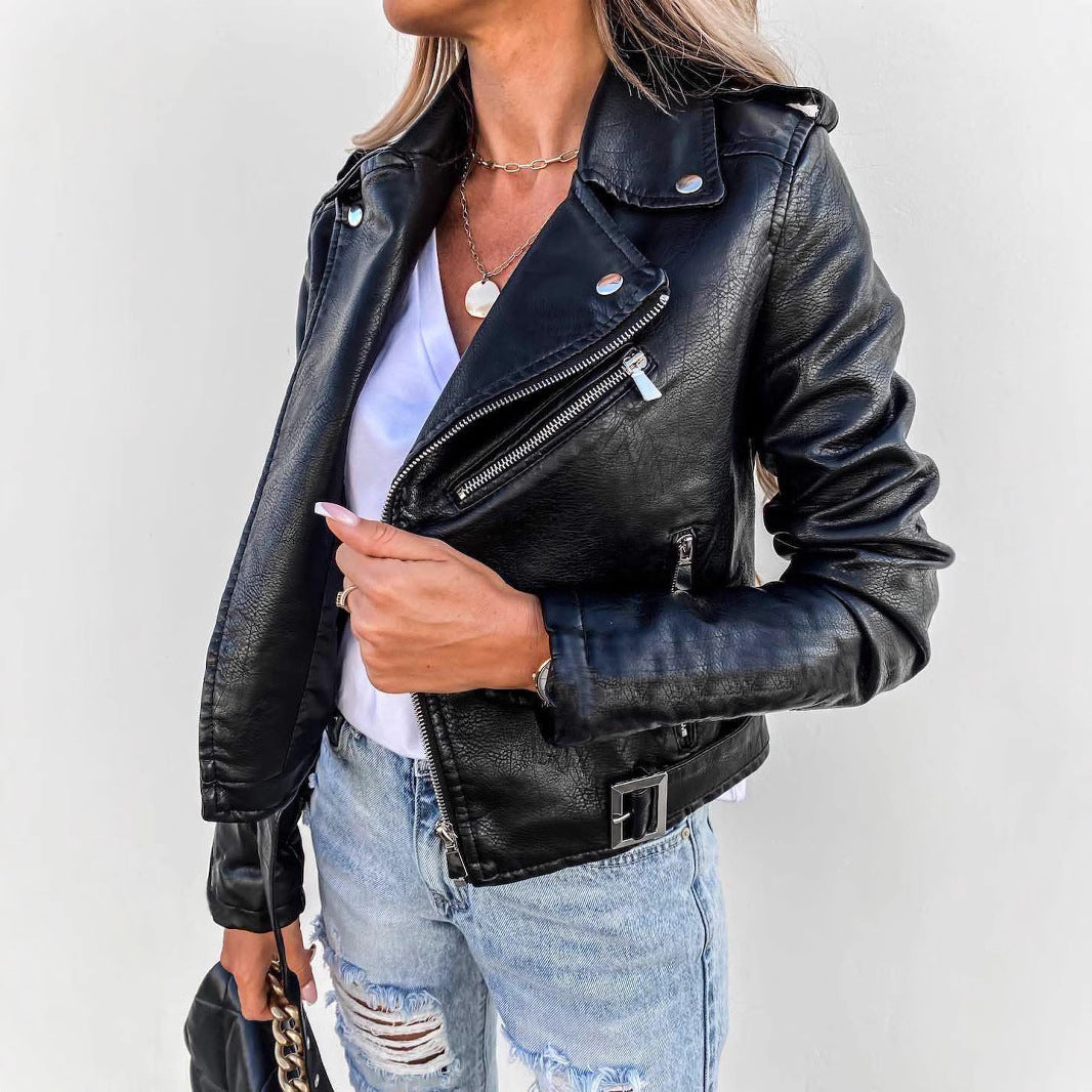 Motorcycle Short Sleeve Zipper Jacket