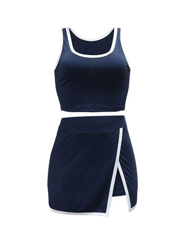Sporty Tank Top & Skort Set