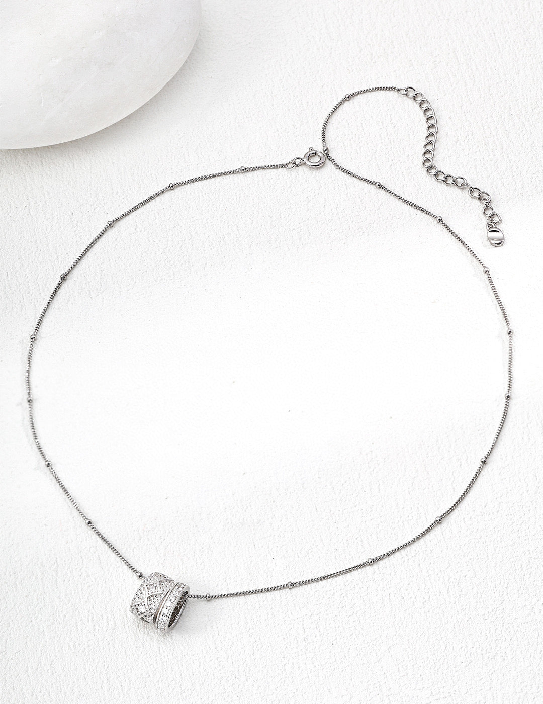 Vintage Star Zirconia Pendant Necklace