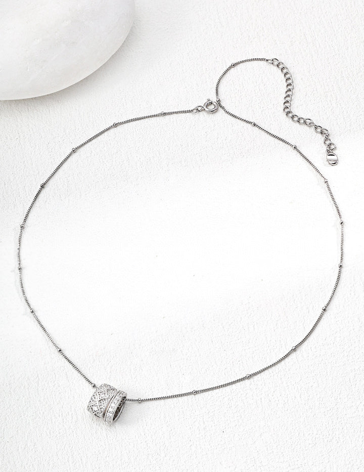 Vintage Star Zirconia Pendant Necklace