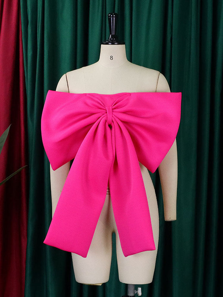 Sweet Bow Tube Top Rose / XL