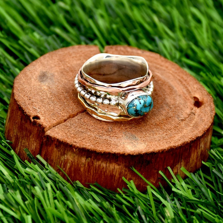 Vintage Turquoise Spinning Ring