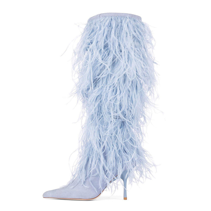Fringed High Heeled Boots