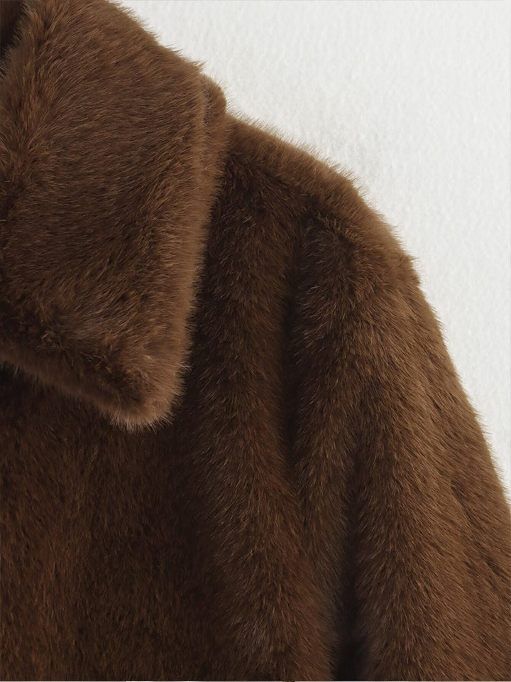 Long-Sleeved Fur Coat