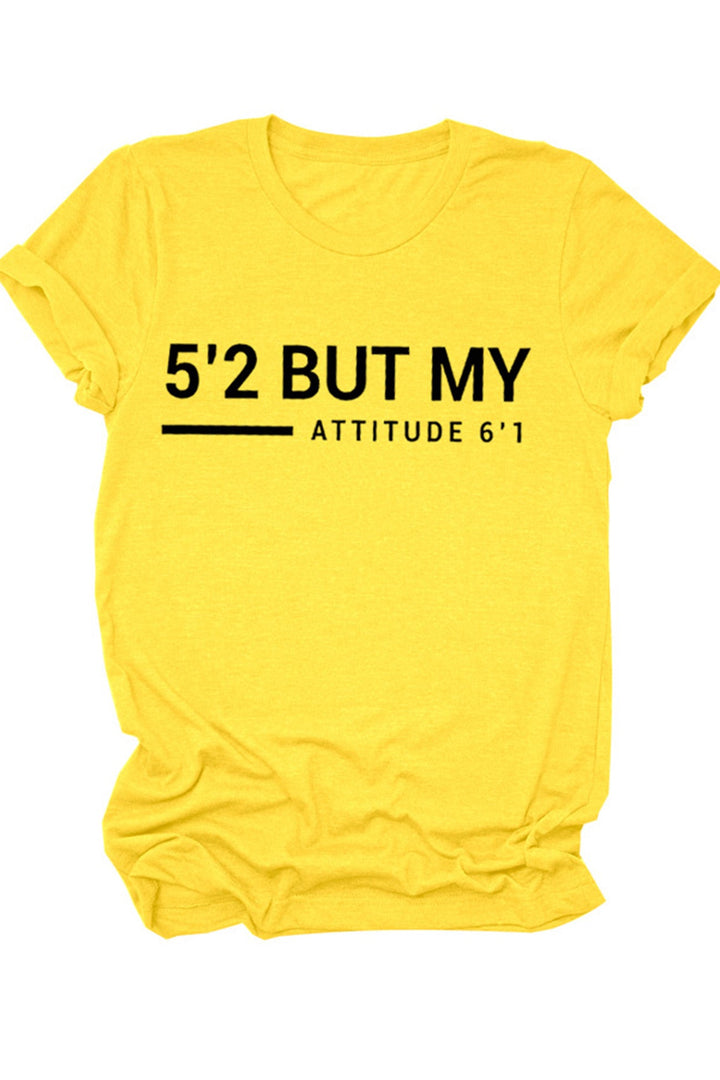 5'2 But My Attitude 6'1 Printed Shirt Lake Blue · M