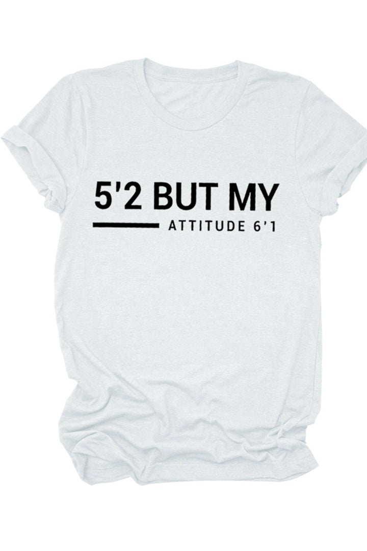 5'2 But My Attitude 6'1 Printed Shirt Lake Blue · XL