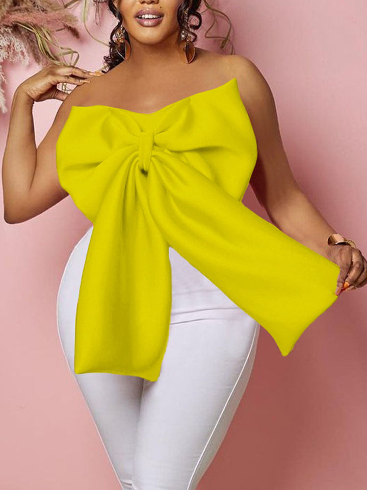 Sweet Bow Tube Top Red / 3XL