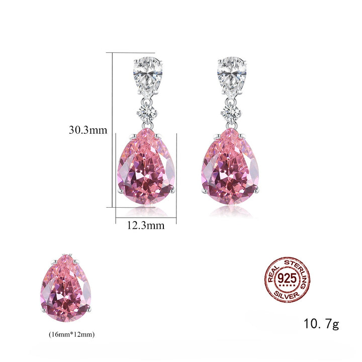 Haute Vintage Pink Gemstone Stud Earrings