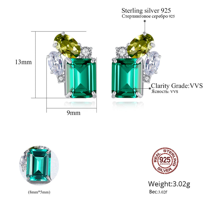 Emerald Gemstone Earrings