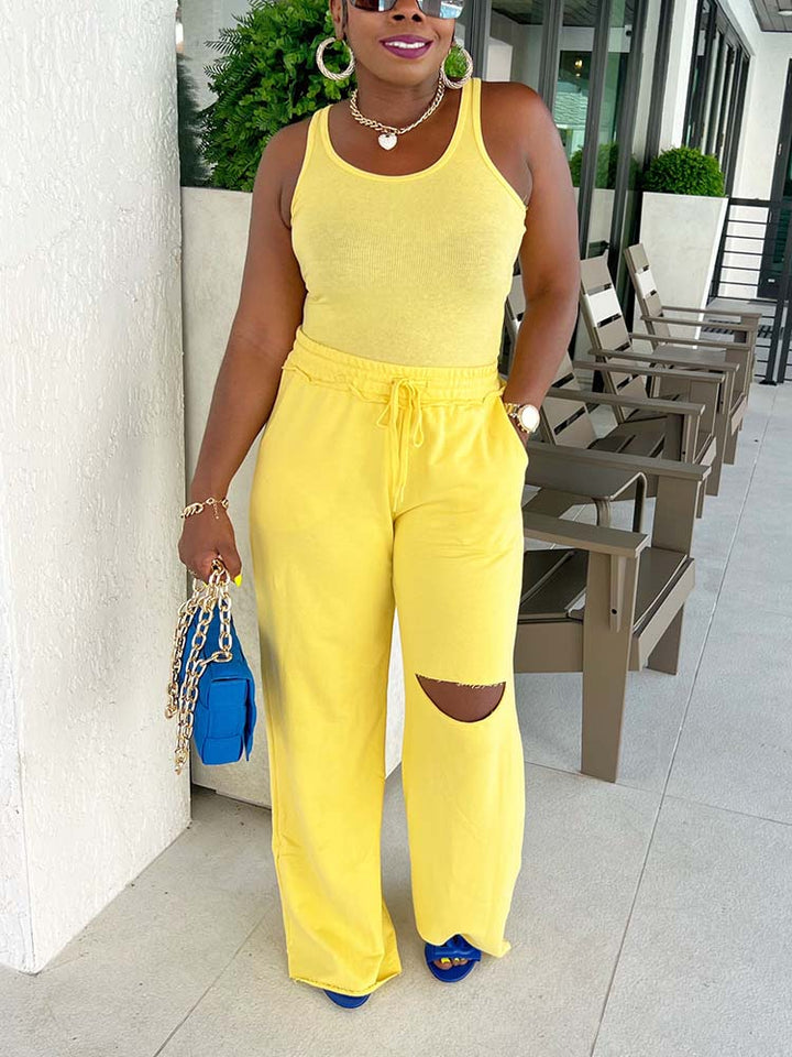 Casual Tracksuit Set Royal Blue / L