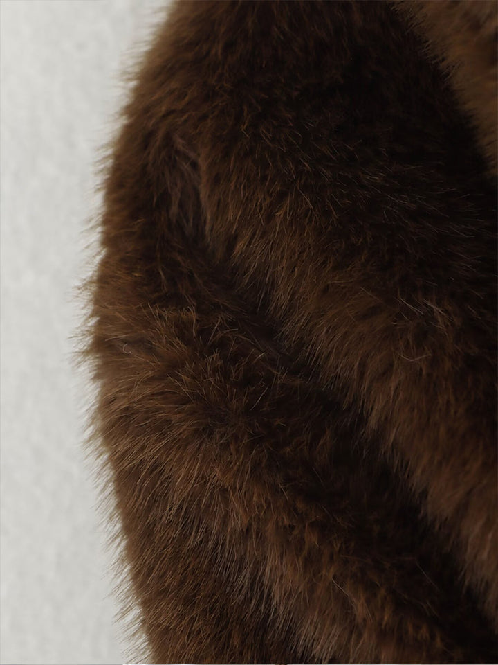Long-Sleeved Fur Coat