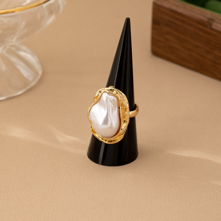 Baroque Pearl and Metal Pendant Necklace Set