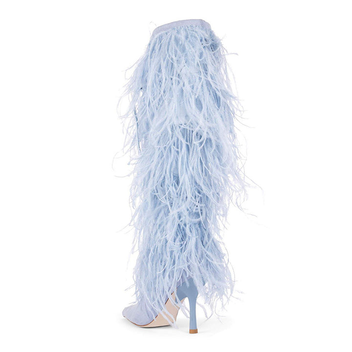 Fringed High Heeled Boots