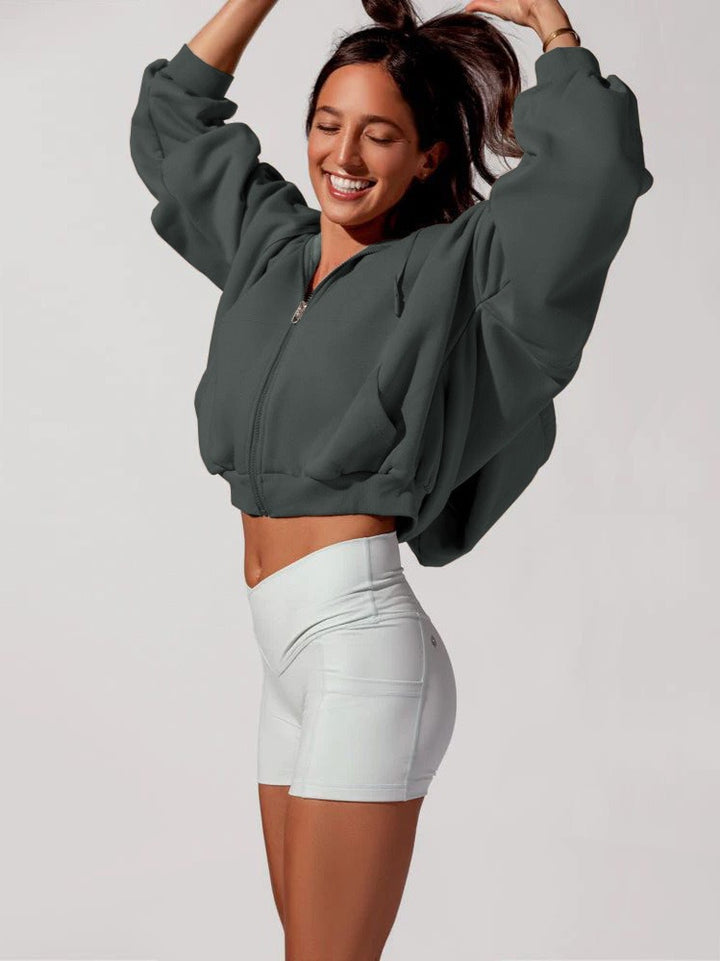 Long Sleeve Casual Solid Color Sweatshirt