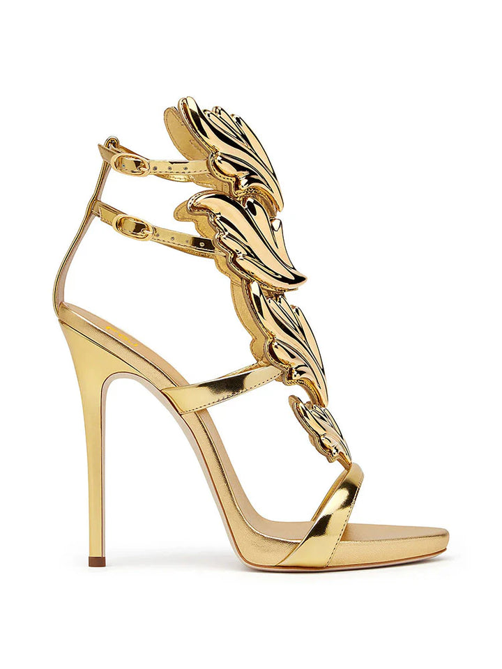 Gilded Goddess Wing Heel Sandals