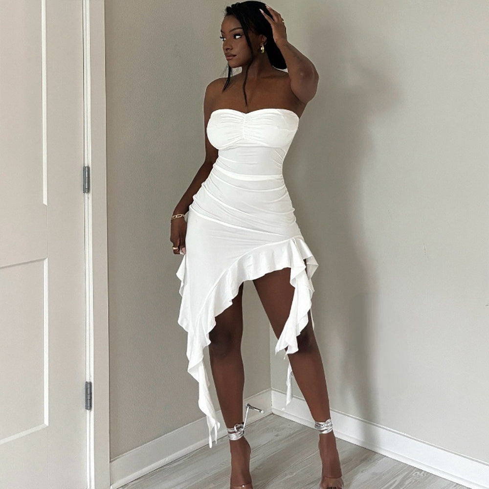 Ruffle Wrap Dress