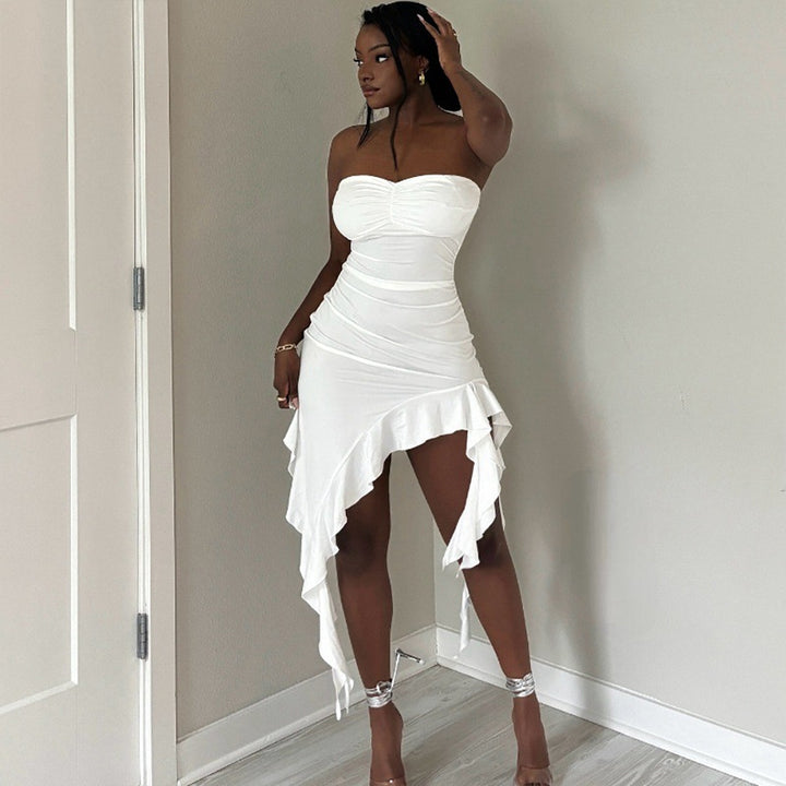 Ruffle Wrap Dress