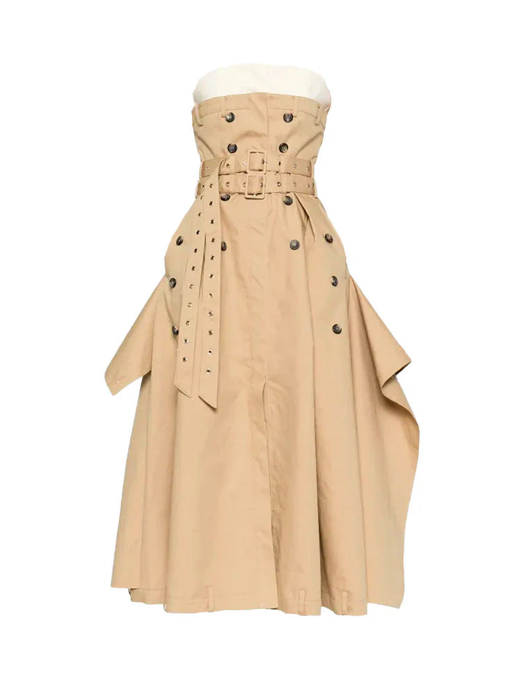 Strapless Trench Dress