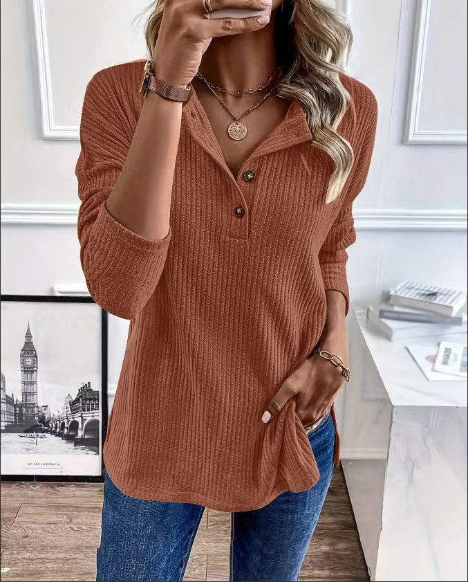 Fall and Winter Casual Zipper Loose Knit Sweater