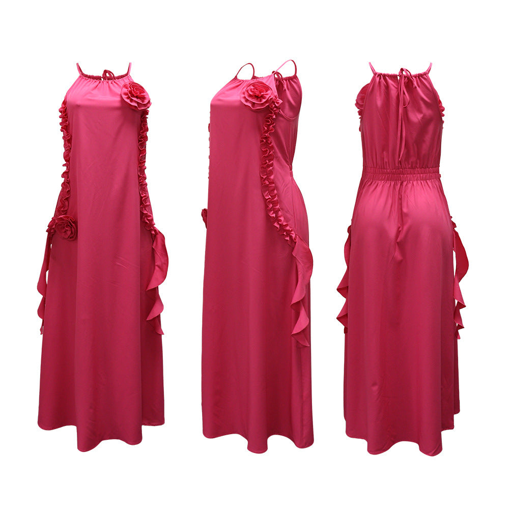 Sleeveless Loose Solid Color Casual Dress