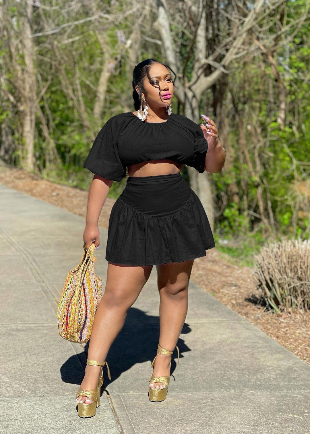Stylish Backless Dress Pants Two Piece Set