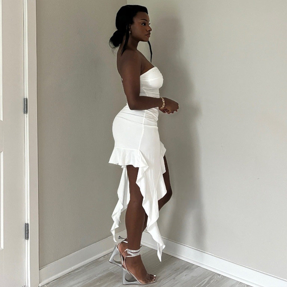 Ruffle Wrap Dress