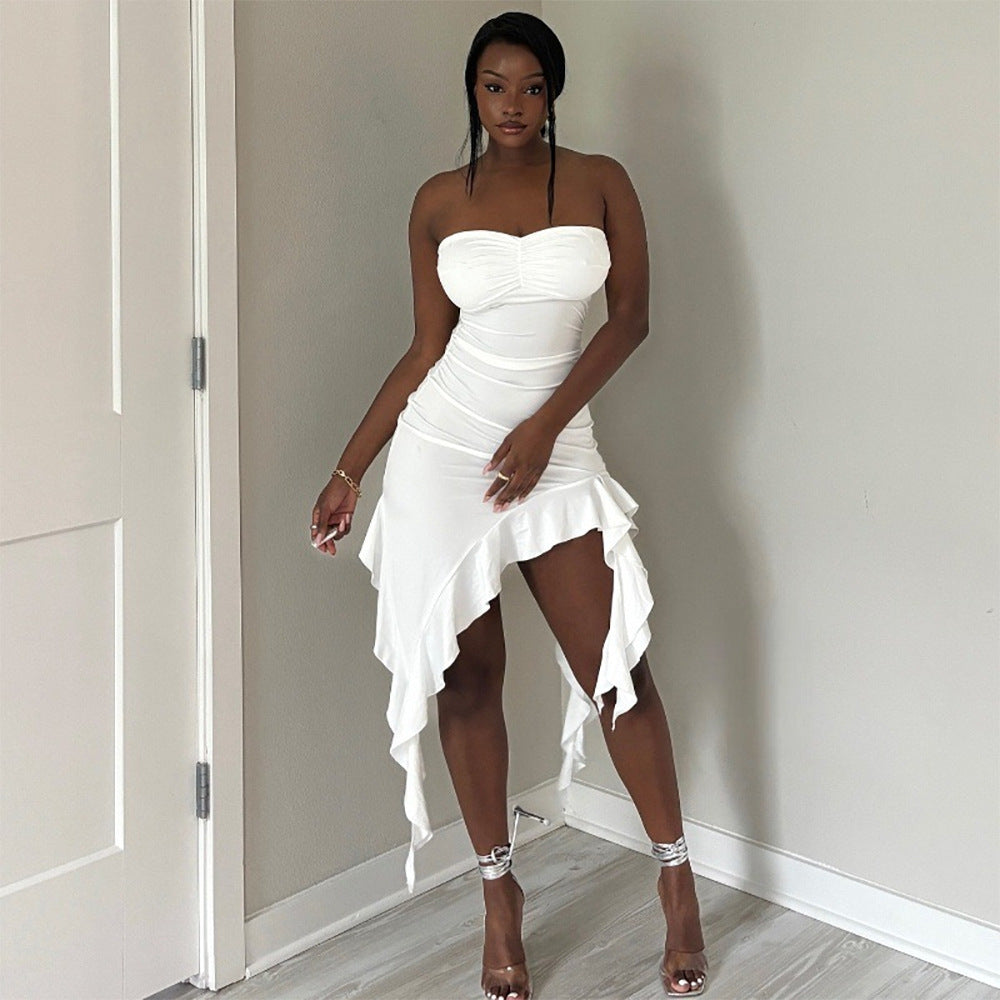 Ruffle Wrap Dress