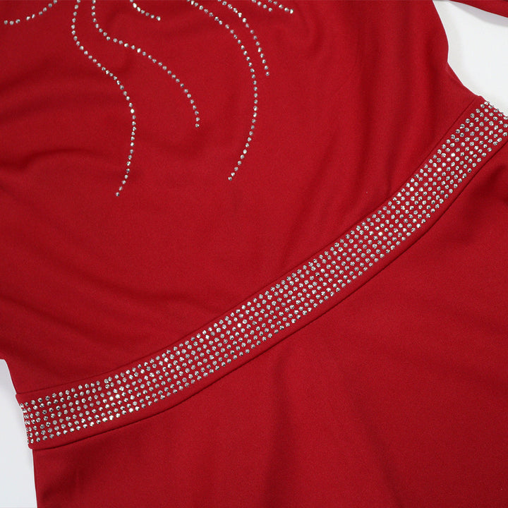 Elegant Round Neck Half Sleeve Dress