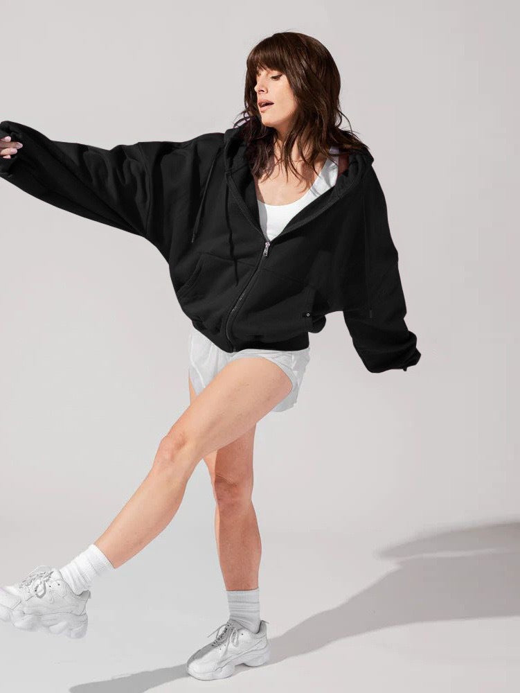 Long Sleeve Casual Solid Color Sweatshirt