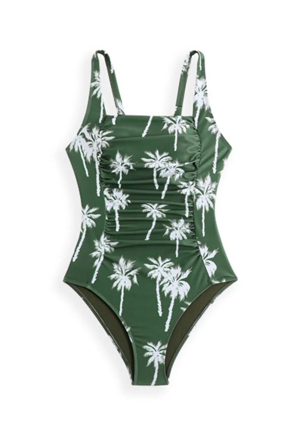 Floral One-Piece Swimsuit with Sarong