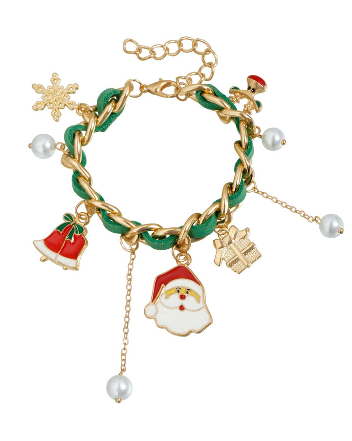 Christmas Ribbon Braided Fashion Party Necklace & Bracelet