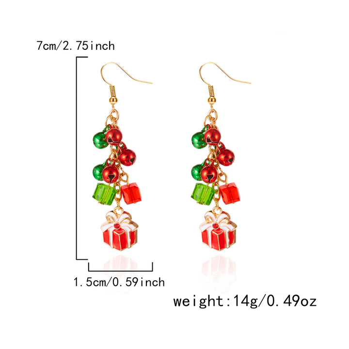 Christmas Tree Versatile Snowflake Bell Tassel Earrings