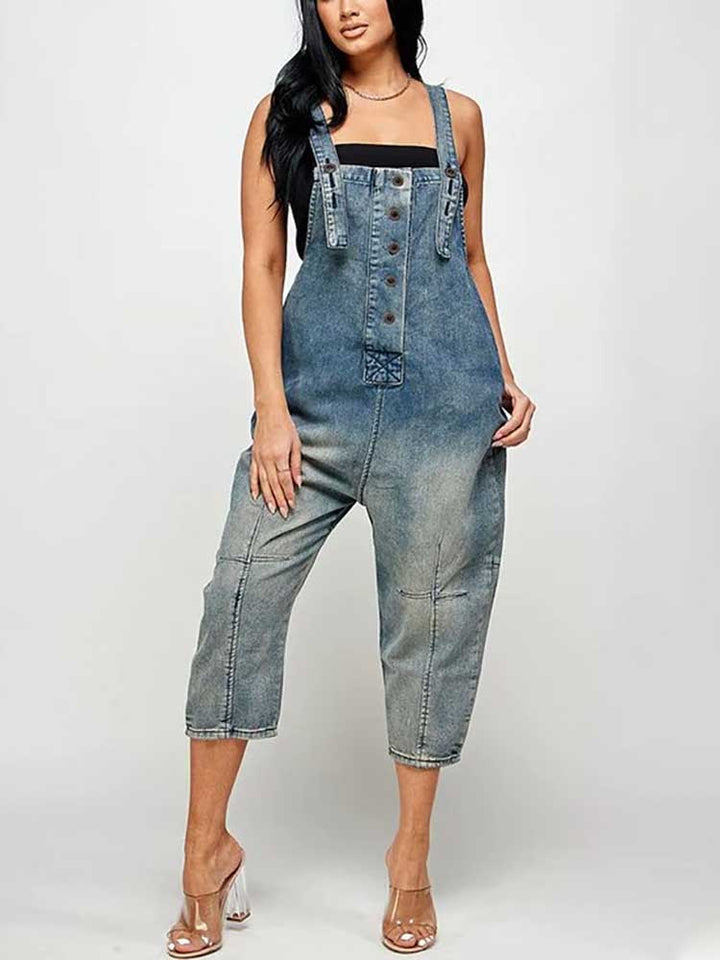 Vintage Denim Overalls Vintage Blue / S