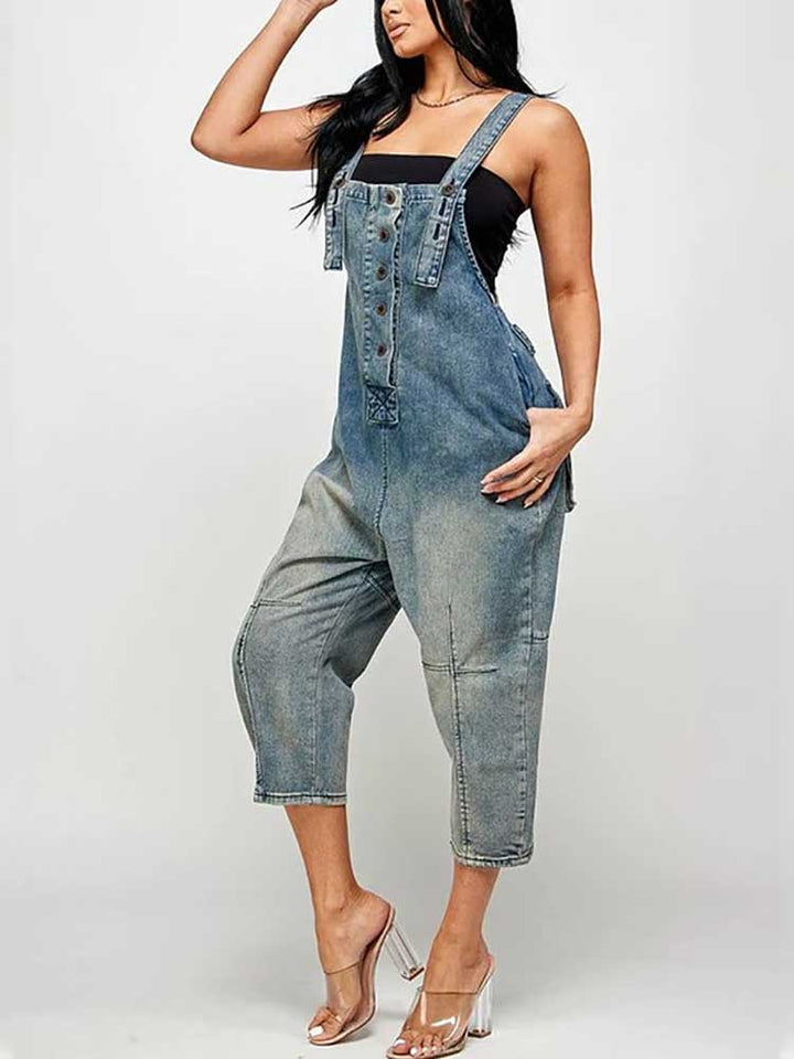 Vintage Denim Overalls Vintage Blue / M