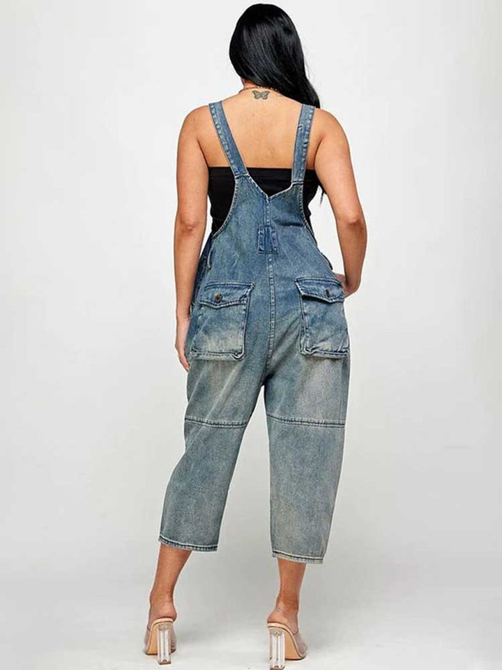 Vintage Denim Overalls Vintage Blue / XL