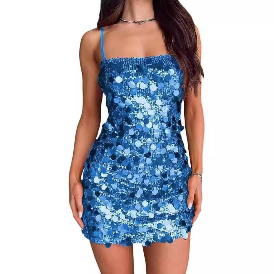 Sequin Strapless Dress