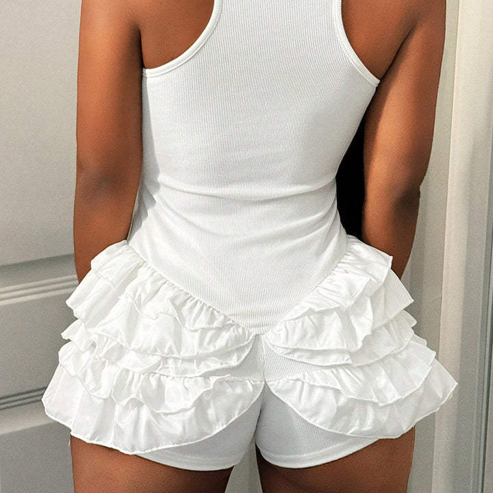 Sleeveless strapless jumpsuits