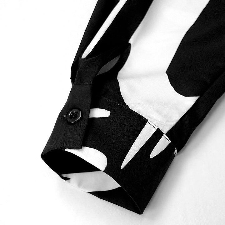 Printed Long-Sleeve High-Waisted Trouser Sets