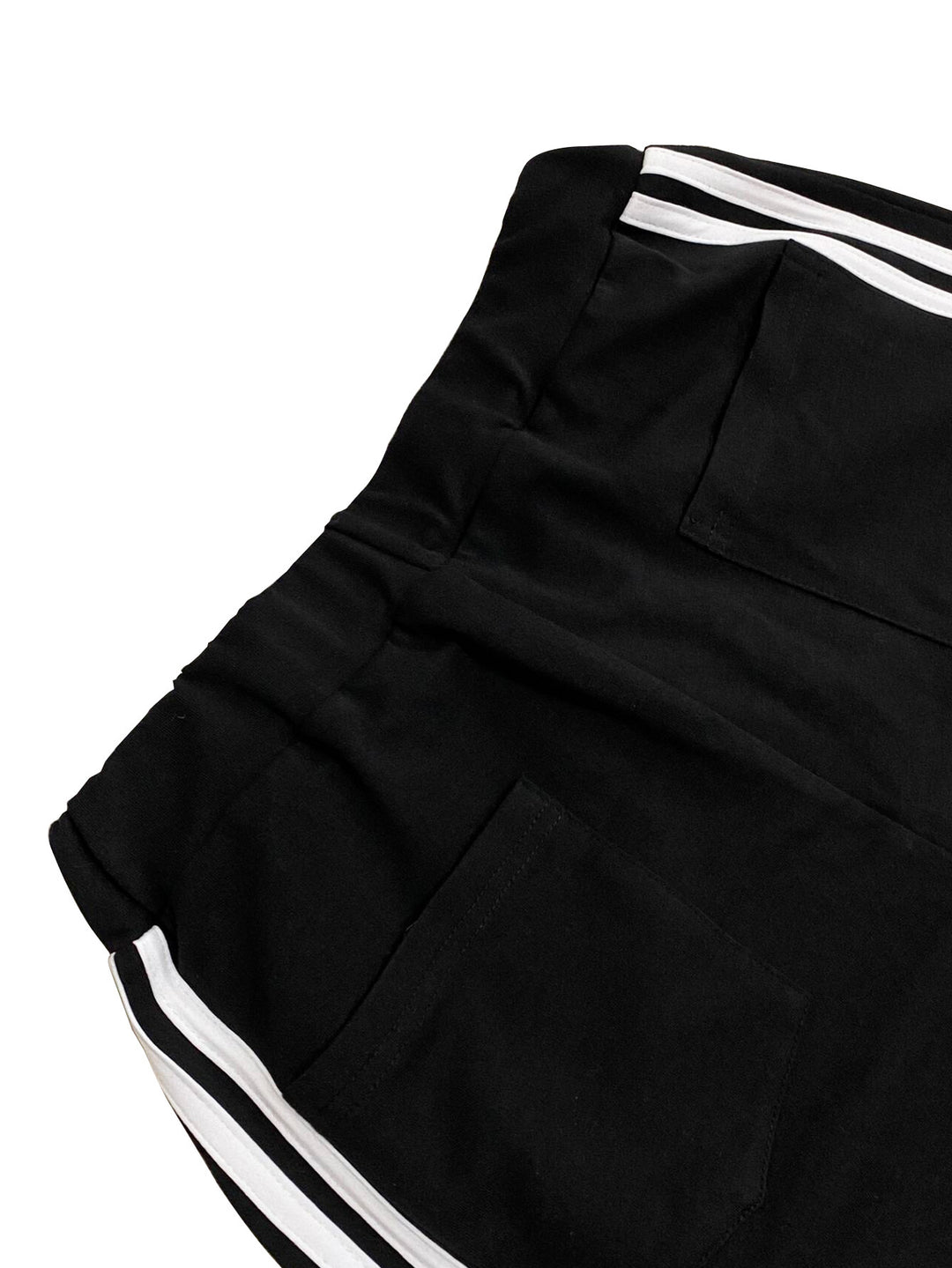 Denim Patchwork Relaxed Straight-Leg Pants