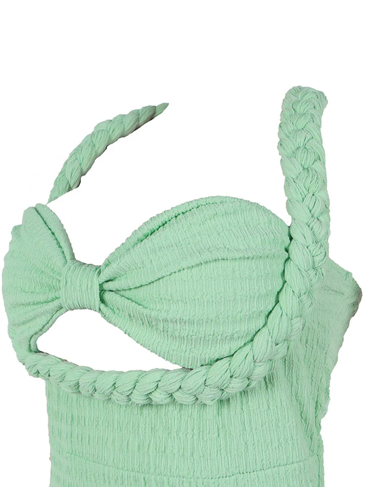 Braided Halter Jumpsuits