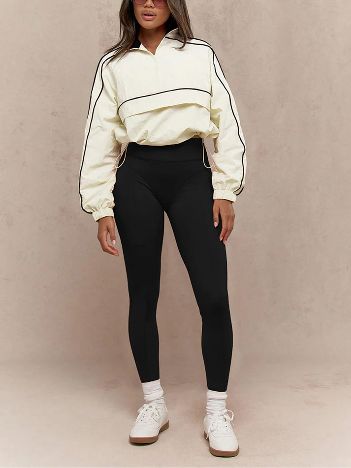 Athletic Jacket And Leggings Track Sets