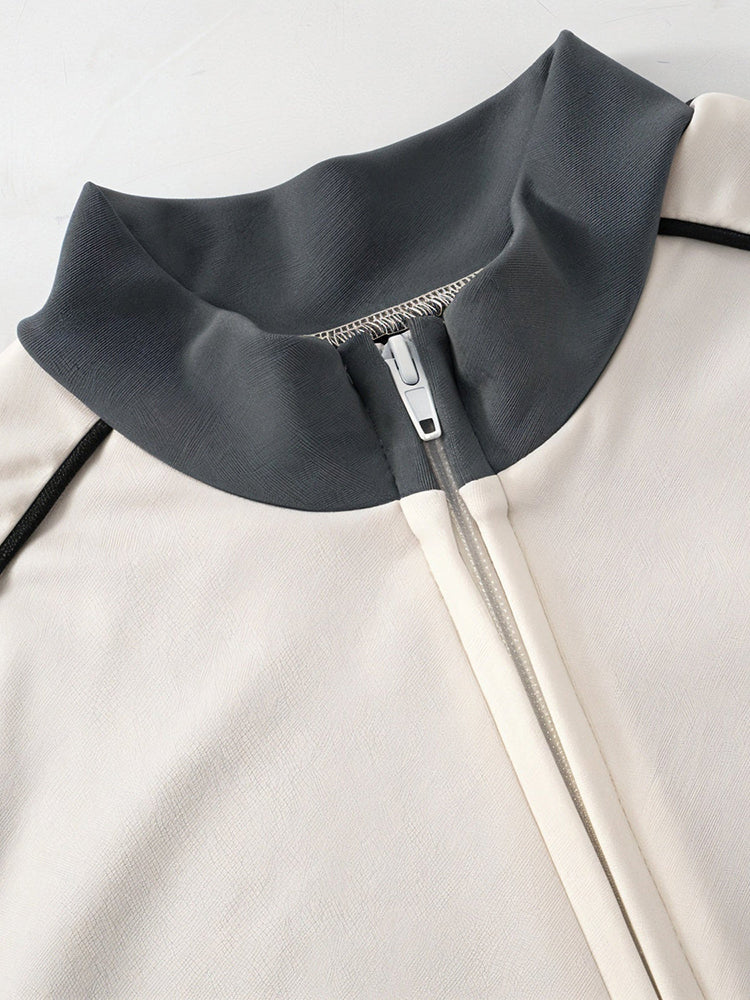 Zip Jacket Shorts Workout Sets