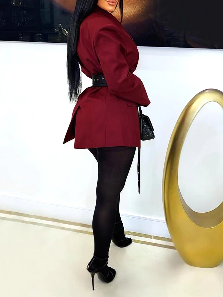 Waist-cinched Blazer Jacket