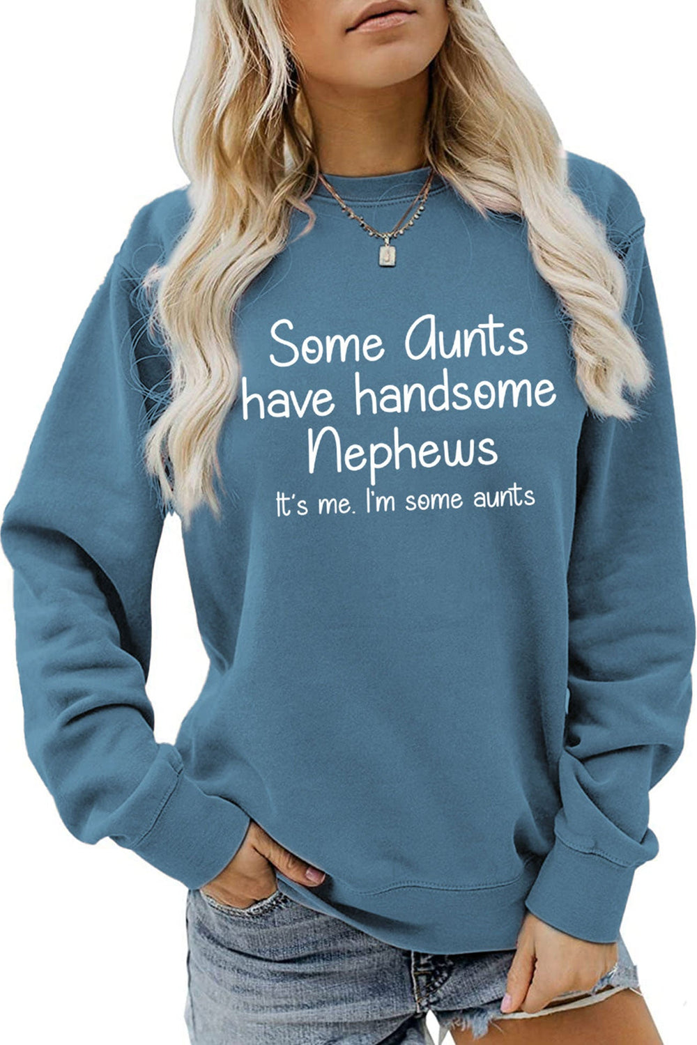 Aunts Have Handsome Nephews Sweatshirt Beige · M