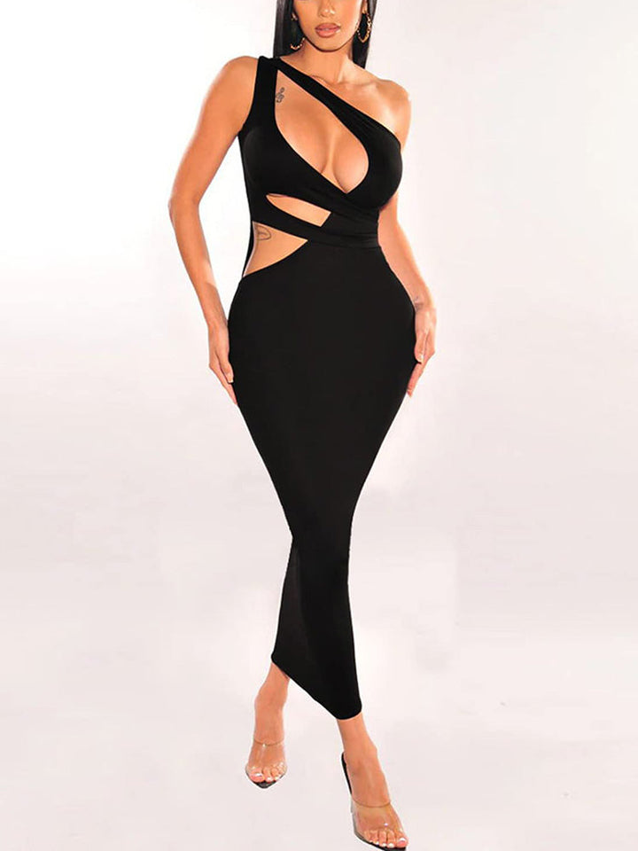 Cutout Bodycon Midi Dress Rose / 2XL